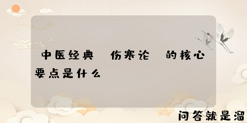 中医经典《伤寒论》的核心要点是什么？